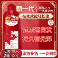 彩夕VC精油染發(fā)膏 染發(fā)劑 時(shí)尚優(yōu)雅溫和上色-2 自然黑 300ml 2瓶