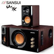 山水（SANSUI） 80A臺(tái)式筆記本電腦音響 多媒體音箱 手機(jī)藍(lán)牙音響 迷你音響支持播放無損音樂木質(zhì)音箱 GS-6000（32B）（藍(lán)牙版）
