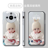 洛曼歐適用于榮耀x50手機殼照片定制x50pro女x40GT玻璃x30i硅膠x20透明x10max軟plus防摔保護套se來(lái)圖diy 金屬漆玻璃-星河銀 榮耀X20