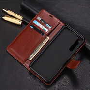 旺雙福  vivoZ5X手機殼翻蓋式皮套vivoZ5防摔保護套全包可插卡男女錢(qián)包款 【棕色】 vivoZ5x