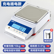 樂祺電子天平秤0.01g0.001g高精度電子秤克稱實(shí)驗(yàn)室精密分析天平黃金中藥珠寶秤計(jì)數(shù)秤 【線下/海外優(yōu)選】方盤10kg精度0.01g送砝碼