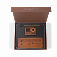 貓王收音機貓王音響小王子胡桃木無(wú)線(xiàn)便攜藍牙音箱可愛(ài)迷你復古送禮物女友 紅芯木-裝精版