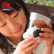 阿德利亞（ADERIA）日本ins風(fēng)可愛(ài)貓咪耐熱玻璃杯家用咖啡早餐牛奶杯子茶水杯貓爪杯 三花貓爪水杯300ml