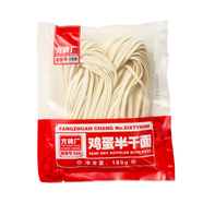 方磚廠69號(hào)老北京炸醬面雞蛋面半干面非油炸面條手搟面寬面速食方便食品180g