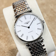 【二手99新】LONGINES浪琴男表嘉嵐系列自動(dòng)機械機芯 時(shí)尚商務(wù)系列瑞士高端腕表手表 36表盤(pán) 羅馬銀盤(pán)鋼帶 L4.908.4.11.6