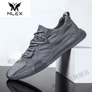MLEX卡登威公牛男鞋004男士運(yùn)動(dòng)休閑鞋軟底冰絲帆布鞋老北京布鞋 灰色 40