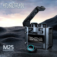 浪翔（LANGXIANG） 游戲藍牙耳機入耳式鋅合金機甲風(fēng)音樂運動吃雞聽聲辯位超長續(xù)航電腦手機通用 游戲聽歌雙模式+機械風(fēng)格【M25推薦版】