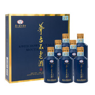 茅臺（MOUTAI）【酒廠授權(quán)】貴州茅臺不老酒炫 53度醬香型配制酒 禮盒款年貨送禮 53度 125mL 7瓶 藍 禮盒裝 18年生產(chǎn)