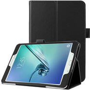 驀越 保護(hù)套適合三星TAB S2 8.0英寸平板電腦套皮套T710/T715C/T713/T719保護(hù)殼外套 荔枝紋黑色
