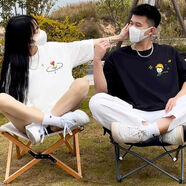 予坤情侶t恤一男一女潮流夏天[兩件裝]情侶裝夏季裝短袖t恤棉新款潮流 小王子 男黑+女白 男2XL/女XL