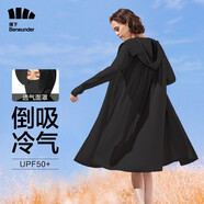 蕉下（beneunder）防曬衣女防紫外線(xiàn)夏季薄款防曬服女士披肩服短外套 云碳黑/升級長(cháng)款