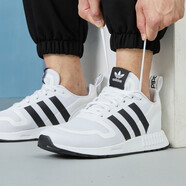 阿迪達斯 （adidas）男鞋跑步鞋2025年秋季椰子鞋阿爾法黑武士網(wǎng)面緩震耐磨休閑跑鞋 FX5118/三葉草/白黑 39
