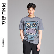 PINLI品立短袖T恤男 超值福袋 深灰GD222311518 M