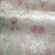 酌秀墻紙壁紙自粘宿舍墻紙翻新客廳墻壁裝飾防水防潮電視背景墻裝飾 粉色花語(yǔ) 45厘米寬