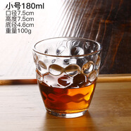 鋼化透明圓珠點(diǎn)玻璃杯創(chuàng  )意水杯 果汁杯 啤酒杯汽水杯飲料杯牛奶杯 小號180ml