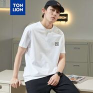 唐獅（TonLion）春夏新款T恤  男短袖T恤 L款/男款/漂白 2XL