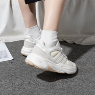 阿迪達斯 （adidas）三葉草官方女鞋跑步鞋 夏季新款運動(dòng)鞋低幫輕便透氣耐磨老爹鞋子 白色/復古休閑/主推款 38 /235