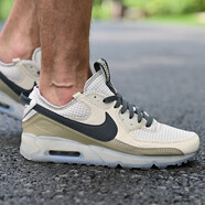 耐克（NIKE）男鞋夏季新款運動(dòng)鞋AIR MAX 90氣墊緩震透氣跑步鞋復古休閑鞋 DH4677-200/AIR MAX 90/卡其色 41