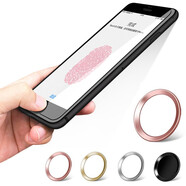 貝芝 蘋(píng)果手機指紋按鍵貼 指紋解鎖 適用于蘋(píng)果iPhone6s/8/Plus/XR/Max 蘋(píng)果home鍵指紋貼-玫瑰金 iPhone全系列 通用