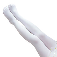 2條褲襪+1雙護膝】?jì)和璧敢m子春秋夏季薄款女童幼兒園連褲襪專(zhuān)用跳舞練功白色絲襪打底褲防滑女童秋裝配 白色2雙裝褲襪+1雙護膝 建議身高80-90cm