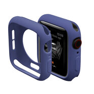 例米適用apple watch9/8/7保護套蘋(píng)果手表6/5代Ultra1/2代手表表殼iPhone watch8硅膠防摔防刮軟殼 午夜藍-(糖果軟殼) 【S10代】46mm