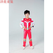 小憨鹿宇宙護衛隊衣服鎧甲勇士cos服裝風(fēng)暴閃電彩虹宇宙護衛隊玩具套裝 閃電衣服 150cm