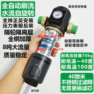 愛(ài)汐意全屋抗凍防爆暴高壓溫壁掛爐回水雜質(zhì)熱水慮地暖自來(lái)水前置過(guò)濾器 4分黑色20PE管熱熔 40微米凈化V8