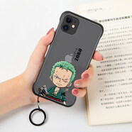 邁琪數(shù)碼 蘋果11手機(jī)殼se2無(wú)邊框iPhone11pro max保護(hù)套XR卡通XS/6/7動(dòng)漫8p 蘋果11pro【配鋼化膜】海賊王-索隆