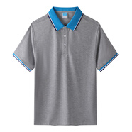 FEIYU LEEPolo衫夏季t恤翻領(lǐng)短袖工作服工衣工裝員工訂做刺繡t印字logo中山 灰色 L