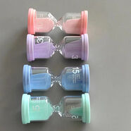 輕奢馬卡龍沙漏3/5/10/15/60分鐘計時器兒童學(xué)生畢業(yè)禮物精致擺件 【輕奢粉】10分鐘