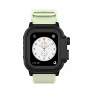 例米 適用蘋(píng)果手表iwatch9/8/7/6/5/4潛水表帶apple watch8防水套防水殼腕帶八代 7# 黑殼+夜光帶 適用Apple Watch2/3代 【42mm】