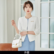 J-ME職業(yè)裝女裝套裝連衣裙小西裝時尚西服外套主持人正裝美容院工作服 2356小西裝 M