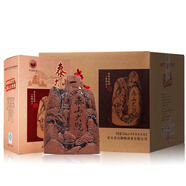 泰山大觀白酒純糧酒瓷瓶濃香型佳釀送禮盒長輩山東地方特色收藏?cái)[件酒口糧 52度 500mL 6瓶 整箱+3禮袋