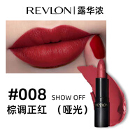 露華濃（Revlon）美國Revlon露華濃口紅黑管保濕唇膏225啞光325豆沙色 008#棕調(diào)正紅 黑管啞光