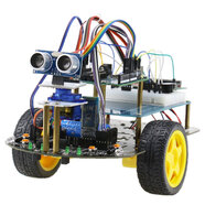 創(chuàng)樂博 arduino編程機(jī)器人智能小車 Arduino UNO R3入門學(xué)習(xí)套件循跡避障圖形化 官方標(biāo)配版 不含意大利UNO板