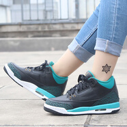 耐克（NIKE）女鞋新款 Air Jordan 3復(fù)刻減震籃球鞋 441140-018 38