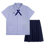 拉曼咔泰國校服娜諾泰式禁忌女孩jk襯衫制服日系高中學生畢業(yè)季班服套裝 女泰國襯衫短袖+藏青松緊腰短7 3XL /70kg