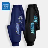 真維斯（Jeanswest）衛(wèi)褲男童秋季薄款兒童休閑長褲2025新款中大童時尚寬松褲子童裝潮 【薄款長褲】藏青（飛）黑（藍(lán)） 140
