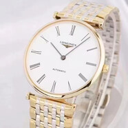 【二手99新】LONGINES浪琴男表嘉嵐系列自動(dòng)機械機芯 時(shí)尚商務(wù)系列瑞士高端腕表手表 36表盤(pán) 間金白盤(pán)鋼帶 L4.908.2.11.7