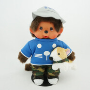 Monchhichi萌趣趣毛絨公仔娃娃玩偶玩具禮品站高約18cm  232320