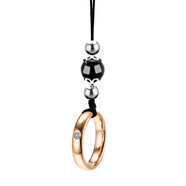 持為鎢鋼手機掛繩指環(huán)扣短款金屬高品質(zhì)鏈結實(shí)耐用掛件女吊墜手工編織男指扣環(huán)掛手掛墜手指高檔戒指潮手機扣 玫瑰金鑲鉆