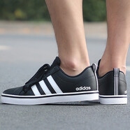 阿迪達斯 （adidas）Neo男鞋2025秋季新款透氣跑步鞋輕便耐磨防滑運動(dòng)低幫舒適運動(dòng)鞋 B74494 黑色 42