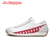 Kappa女鞋復古跑鞋運動鞋春季新款-K0925MM18 漂白/梅紅色-001 35