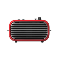 洛斐LOFREE 毒奏藍牙音箱小音響 便攜桌面無(wú)線(xiàn)復古半夏墨金 紅色 官方標配