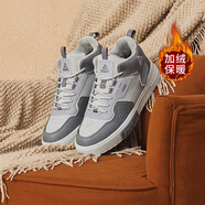 匹克（PEAK）加絨運(yùn)動(dòng)鞋男鞋秋冬防風(fēng)革面情侶鞋保暖籃球鞋加厚加棉板鞋 帕洛瑪灰（男款） 39