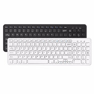 B.O.W 航世 HW156無(wú)線(xiàn)\有線(xiàn)鍵盤(pán)鼠標套裝 超薄靜音巧克力鍵盤(pán)USB接口筆記本臺式電腦辦公通用鍵盤(pán)鼠標 2.4G無(wú)線(xiàn)鍵盤(pán)-白色