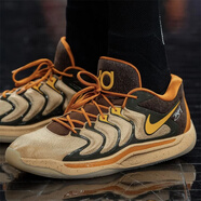 耐克（NIKE）2024夏季KD 17 EP 耐磨防滑緩震橙白黑男款休閑運(yùn)動(dòng)實(shí)戰(zhàn)籃球鞋 HF4083-901棕灰 45 (290mm)