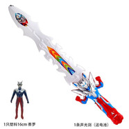 KAKZ閃光劍賽羅布刀劍模型發(fā)聲發(fā)光玩具劍閃光寶劍男孩禮物道 1只人+閃光劍【約43cm】