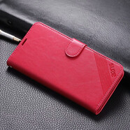 雅尊仕 OPPOR17手機殼翻蓋式oppoR17皮套o(hù)ppoR9s防摔保護(hù)套全包軟殼可插卡男女錢包款 玫紅色 R17