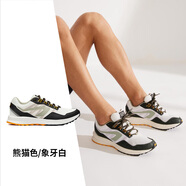 迪卡儂（DECATHLON）運動鞋男鞋春季透氣休閑防滑鞋子輕便減震跑步鞋網(wǎng)面鞋RUNS 熊貓色/象牙白 43